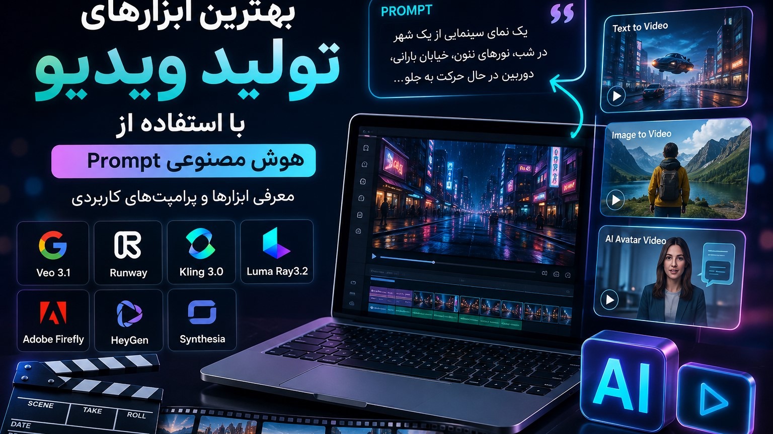 بهترین ابزارهای تولید ویدیو با پرامپت هوش مصنوعی در سال ۲۰۲۶؛ معرفی ابزارها و پرامپت‌های کاربردی